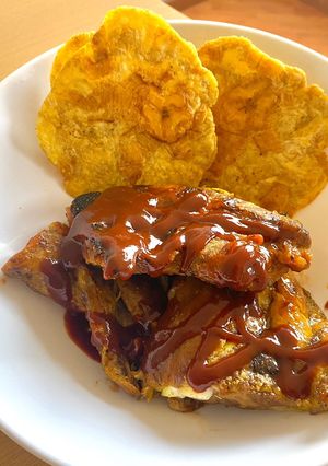 Una foto de Costillas de cerdo al horno con salsa agridulce