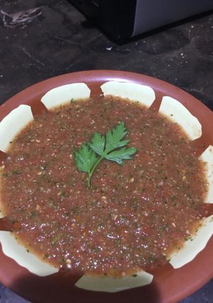 صورة لوصفة صلصه الدقوس
