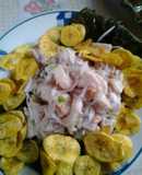 Cebiche con tostones