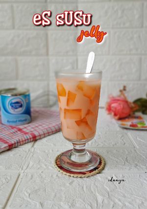 Foto resep Es susu jelly