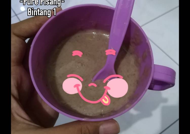 Resep masakan Mpasi Bintang 1 - Pure Pisang | Bahan Membuat Mpasi Bintang 1 - Pure Pisang Yang Bikin Ngiler