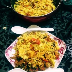 A picture of Veg biryani.