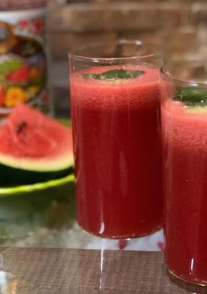 A picture of Watermelon Roohafza Summer Cooler.