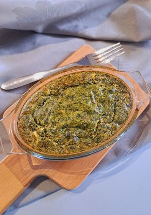 Une photo de Clafoutis Épinards - Feta
