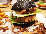 Prawn and Pork Black Burger