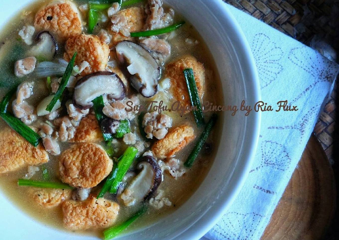 Sup Tofu Ayam Cincang