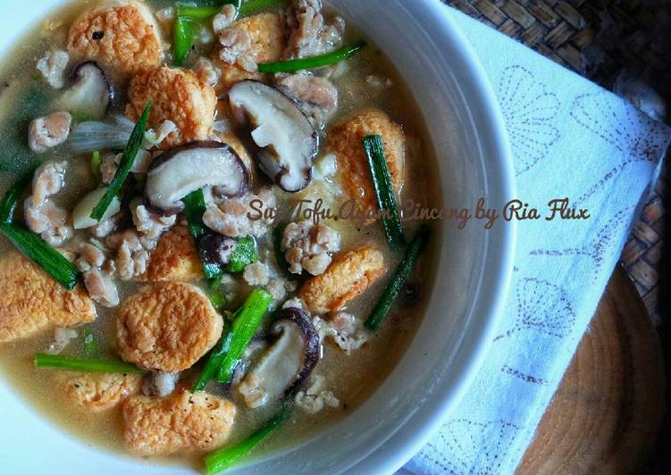 Resep Sup Tofu Ayam Cincang yang Enak