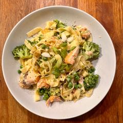 Salmon Carbonara A picture of Salmon Carbonara.