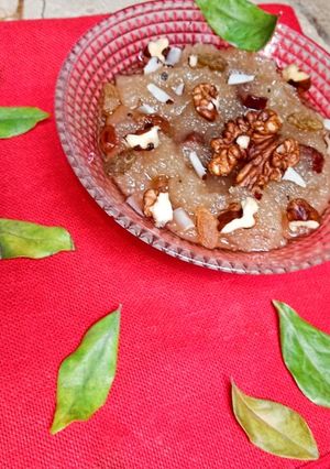 A picture of Suji ka Halwa 😋❣️😍.