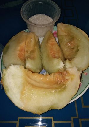 Hình của món Dưa gang Chín ăn với đường.