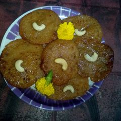 A picture of Malpua-a famous dessert.