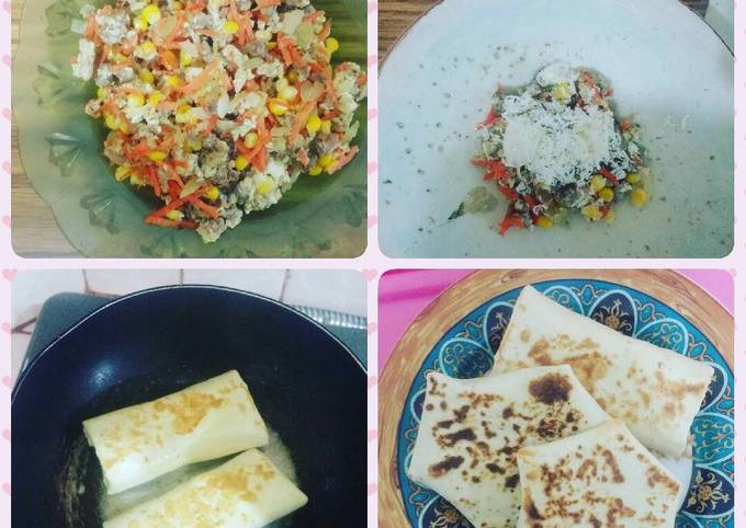 Resep Kebab isi orak arik daging telur n vegie yang Enak