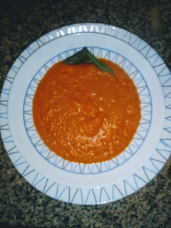 Una foto de Puré de calabaza y zanahorias