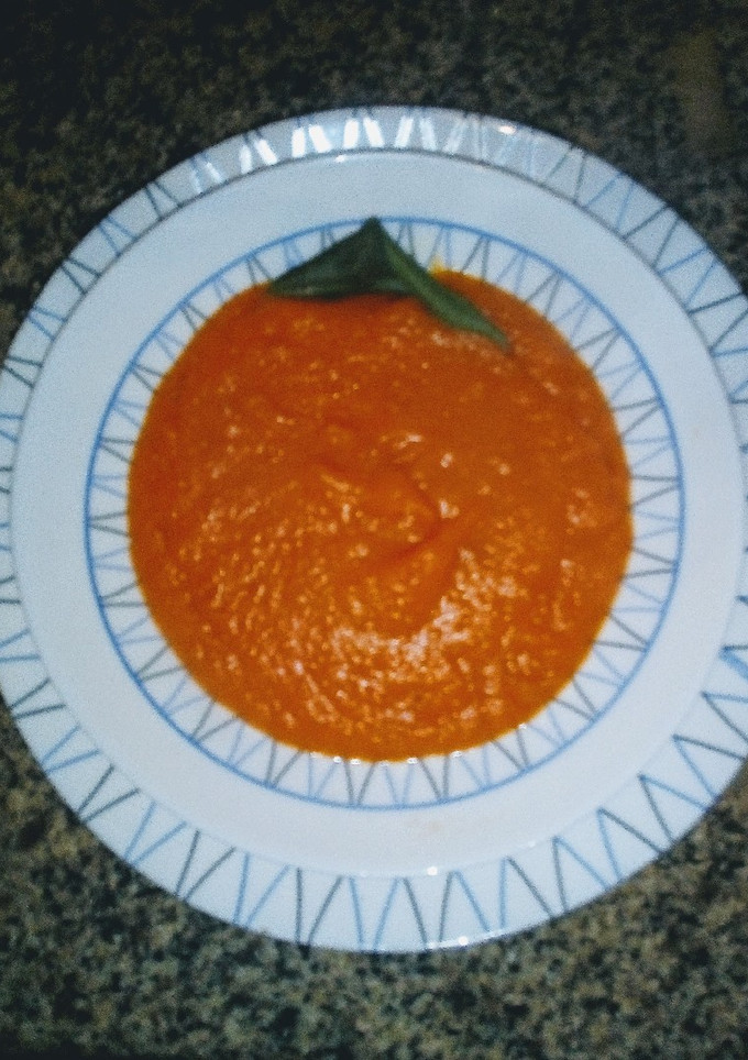 Una foto de Puré de calabaza y zanahorias