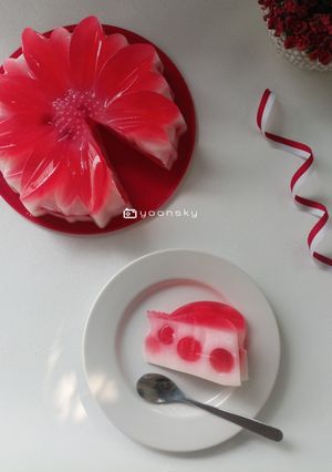 Foto resep Puding Merah Putih
