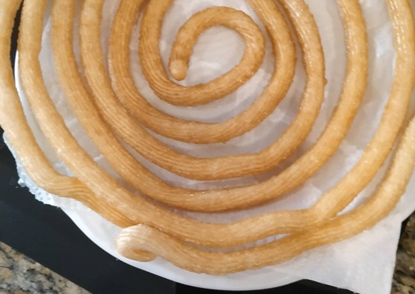 Churros con chocolate sin gluten y sin lactosa