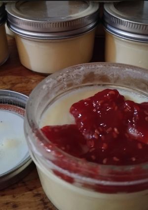 Una foto de Cheesecake "sous vide"