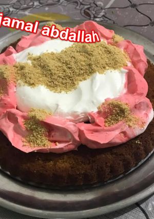 صورة لوصفة كيكة بدون طحين