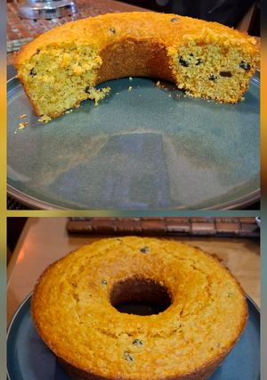 Una foto de Budín de zanahoria y naranja