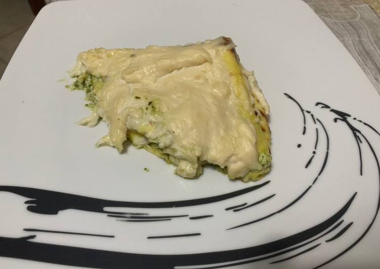 Steps to Prepare Favorite Crespelle pesto e speck