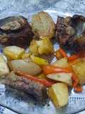 Asado al horno con verduras especiadas