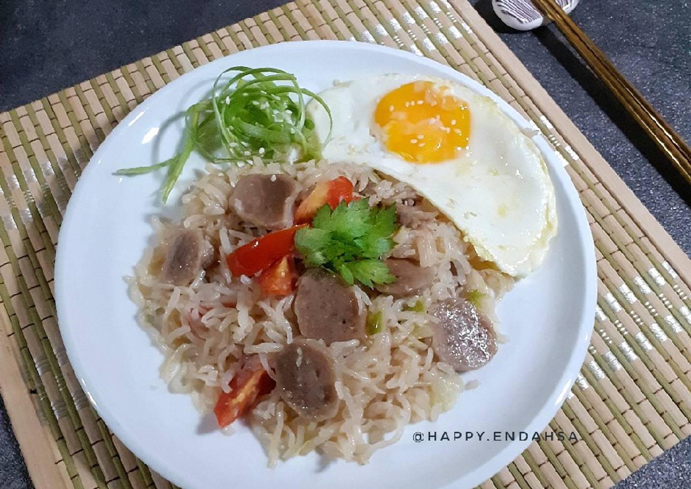 Shirataki Noodles Fried in Oyster Sauce