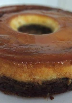 Una foto de Chocoflan con harina de avena light 😊