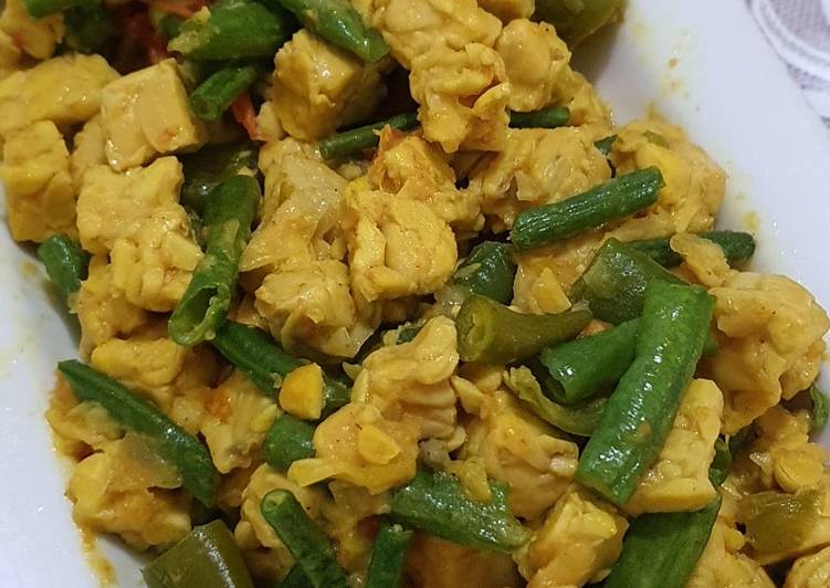 Orek Santan Tempe Kacang Panjang