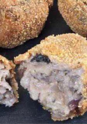 Una foto de Croquetas pollo y champiñones