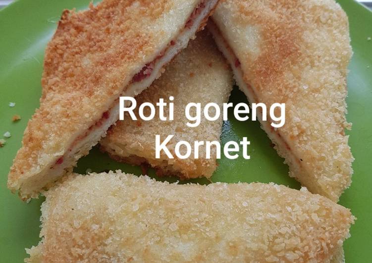 Resep Roti goreng Kornet, Bisa Manjain Lidah