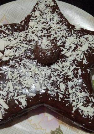 A picture of Bourbon biscuits chocolate cake (children's day special cake).