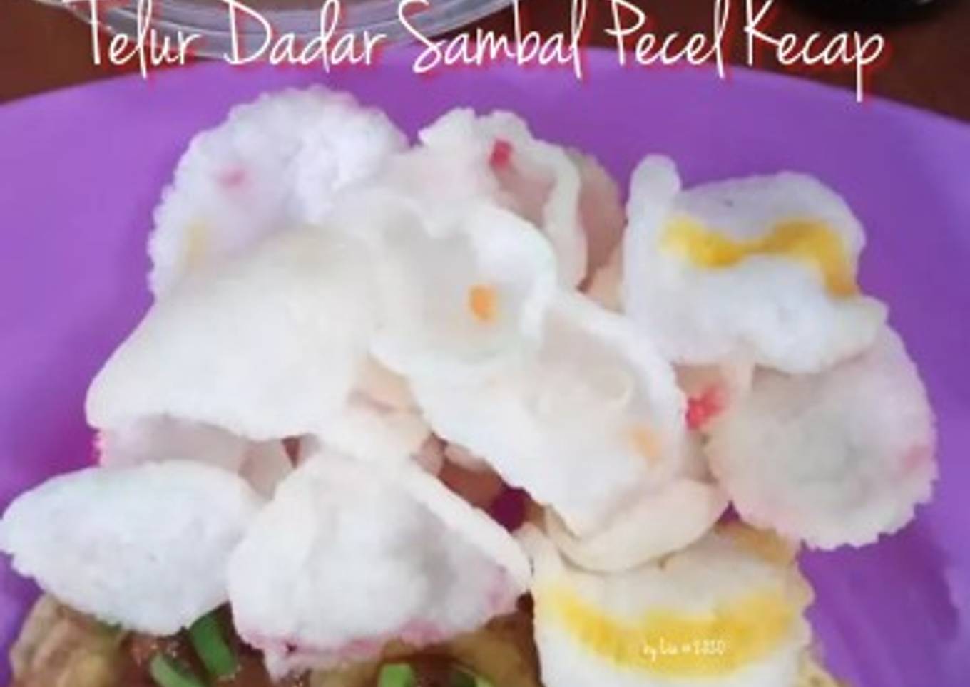 Telur Dadar Sambal Pecel Kecap