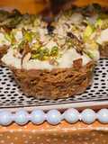 Vermicelli donut with rabri