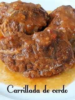 Una foto de Carrillada de cerdo