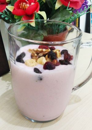 Foto resep Banana strawberry yoghurt
