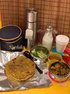 A picture of Methi Thepla.