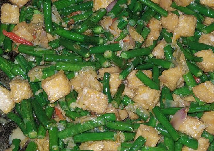 Cara Gampang Menyiapkan Sayur kacang campur tahu tumis, Sempurna