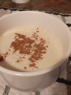 Una foto de Batido de plátano y avena