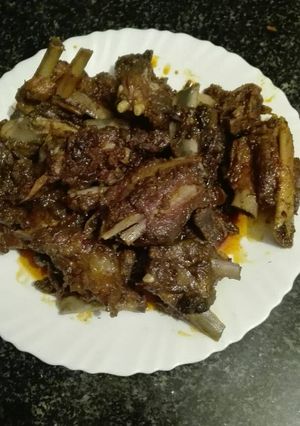 Foto principal de Costillas de matanza adobada y fritas