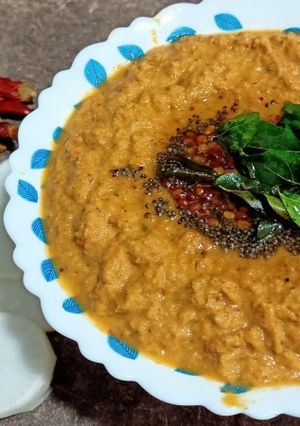 A picture of முள்ளங்கி சட்னி.