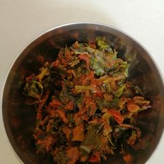 A picture of Tomato purslane leaves curry Gangavalli kura.