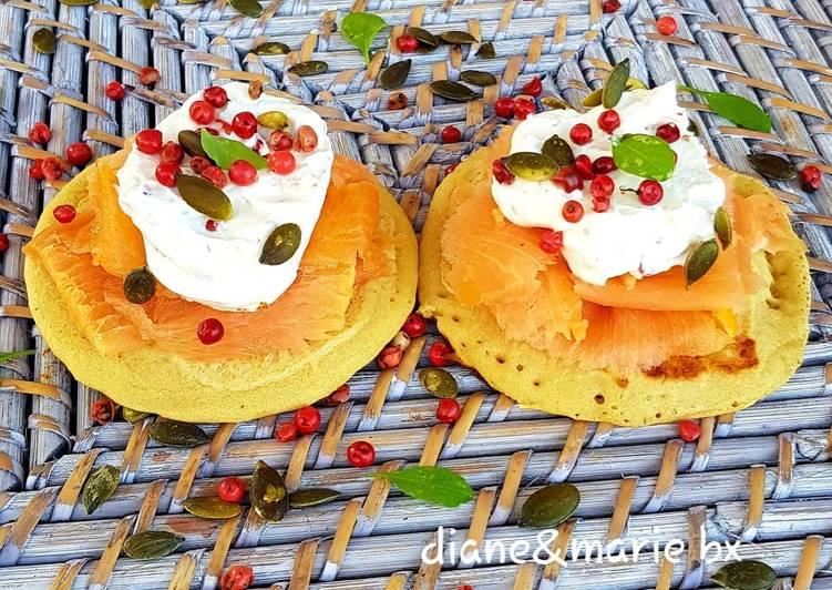 Top 11 Meilleures Recettes de Mini pancakes au saumon fumé