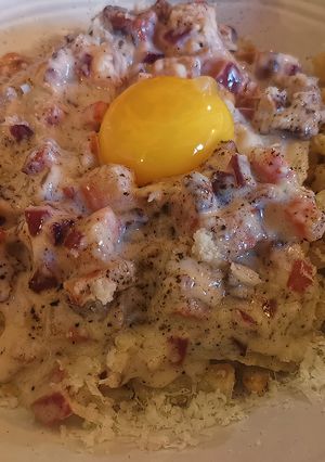 Une photo de Spaetzles à la Carbonara