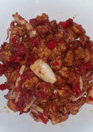 Foto resep Sotong Tempe Balado