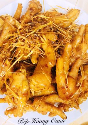 Hình của món Chân Gà Xào Ớt Sa Tế.