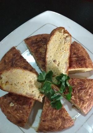 Foto resep Omelet Mie komplit