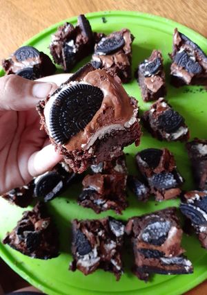 Una foto de Brownies de oreo