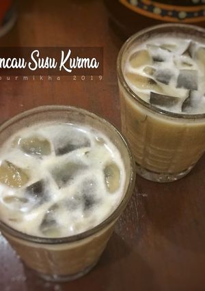 Foto resep Es Cincau Susu Kurma