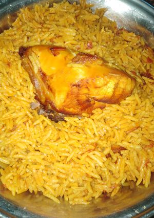 صورة لوصفة طريقة كبسة الفراخ