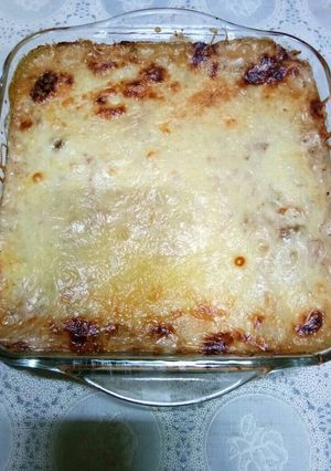A picture of Lasagna made by homemade lasagna sheet.